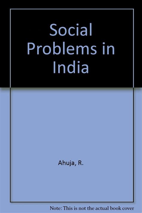 Social Problems In India Ahuja R Amazon Books