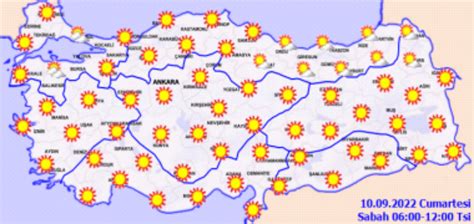 Meteoroloji yurt geneli hava durumunu paylaştı Yurt genelinde bugün