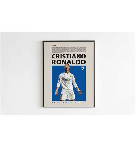 Cristiano Ronaldo Poster Real Madrid Poster Cristiano Rona Inspire