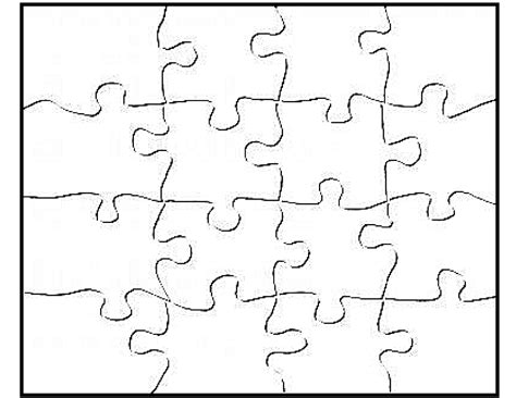 Puzzle Vorlage A4