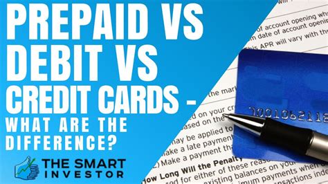 Prepaid Vs Debit Vs Credit Cards What Are The Difference Youtube