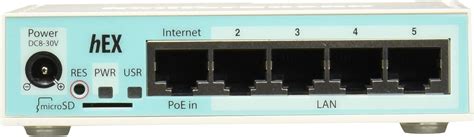 Mikrotik Hex Rb Gr Port Ethernet Gigabit Router White Syncmywide