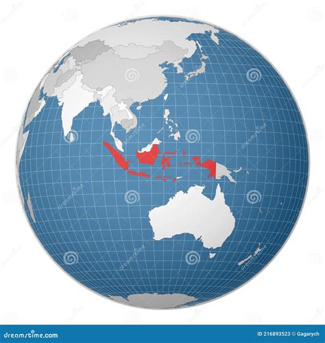 Globe Map Of The Indonesia Physical Map Southeast Asia Map With