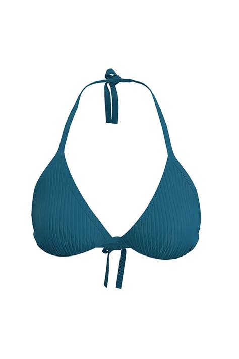 Decathlon Olaian Kadın Üçgen Bikini Üstü Mavi Dokulu Mae Fiyatı Yorumları