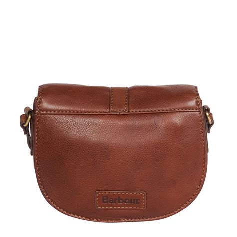 Barbour Womens Laire Leather Saddle Bag Brown The Sporting Lodge