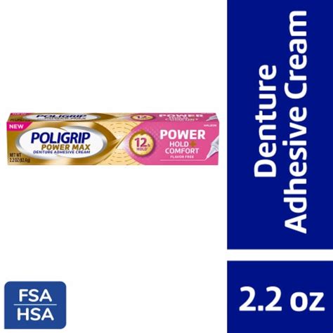 Poligrip Denture Adhesive Power Max Hold Comfort Denture Adhesive