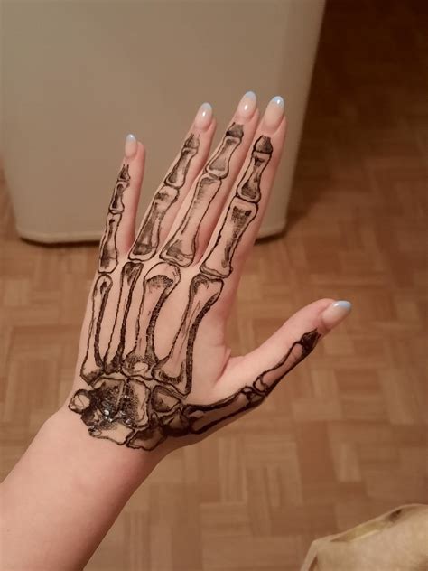 Pretty Henna Designs Mehndi Art Designs Tattoo Designs Skeleton