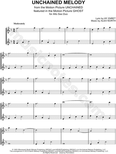 50 Unchained Melody Alto Sax Sheet Music Pictures About Sheet Music