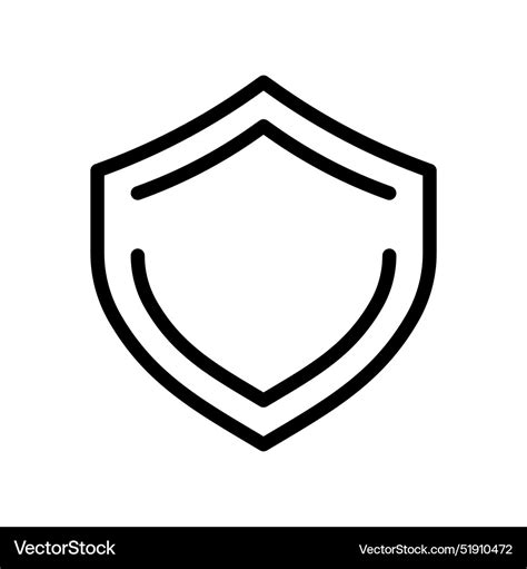 Security Shield Icon Perfect For Protection Vector Image