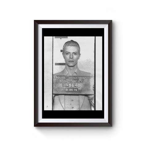 David Bowie Mugshot Poster