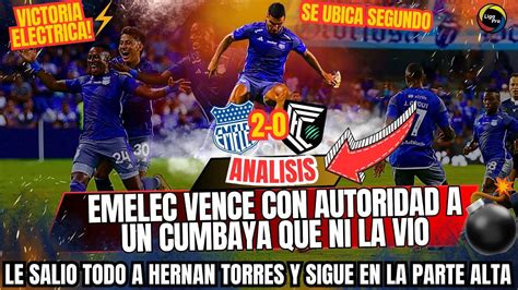 Emelec Vencio Comodamente A Cumbaya Y Se Ubica Segundo En La Tabla Le