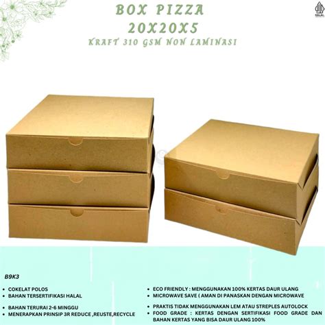 Jual Box Pizza Dus Pizza 20X20 Box Aksesories Dus Baju B9K3 20X20X5