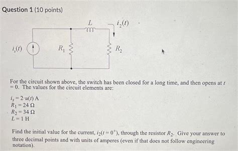 [solved] Question 1 10 Points For The Circuit Shown Abov