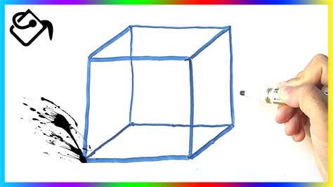 Comment dessiner un cube en perspective cavalière YouTube