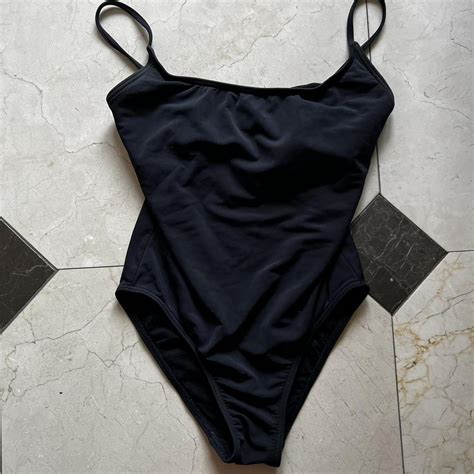 Triangl Women S Black Swimsuit One Piece Depop