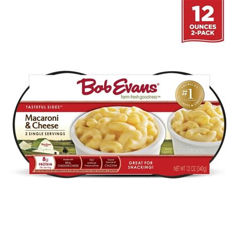 Bob Evans Macaroni And Cheese Single Serving Twin Cups 12 Oz Pack Of