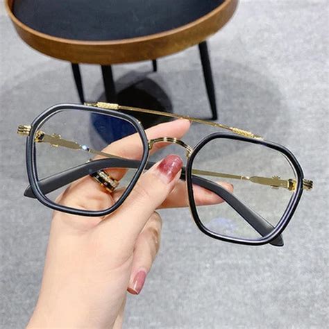 1pcs Blue Light Blocking Fashion High End Glasses Men Optical Clear Glasses Black Square Frame