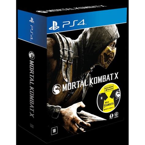 Mortal Kombat X Ed Exclusiva Inclui Camiseta Ps4 Escorrega O Preço