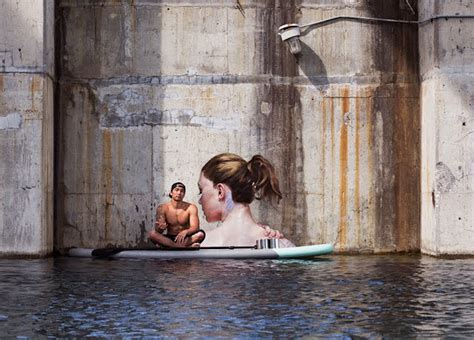 Artista Pinta Impresionantes Murales Mientras Hace Equilibrio Sobre Una