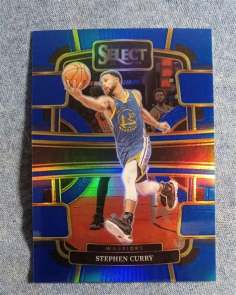 Panini Select Concourse Stephen Curry Blue Prizm Card Eur