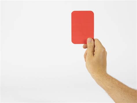 referee  red card gesture bilder und fotos creative commons