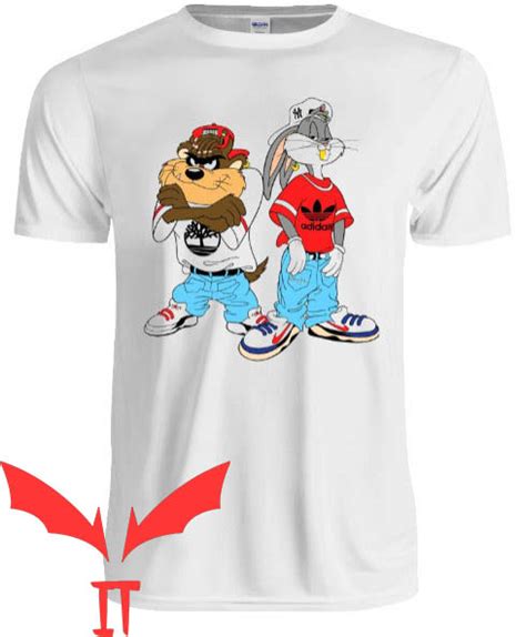 Looney Tunes Vintage T Shirt Bugs And Taz Gangster Cartoon