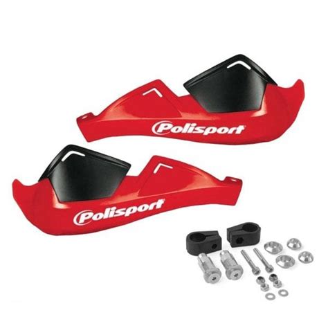 Polisport Evolution Integral Handguards With Mounting Kit Red Off