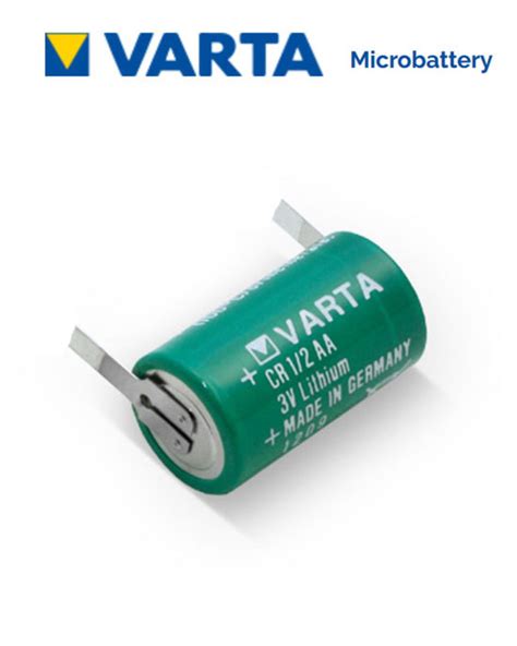 VARTA CR1/2AA Lithium Battery with Solder Tags | Electronic World