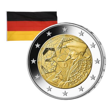 2 Euros commémorative Allemagne 35 ans Programme Erasmus 2022