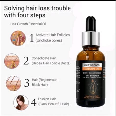preferred pei mei hair growth essential oil anti hair loss shopee