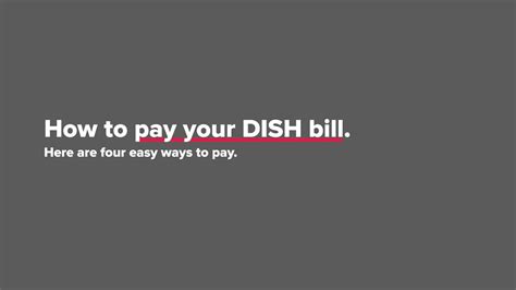 How To Pay Your Dish Bill Youtube