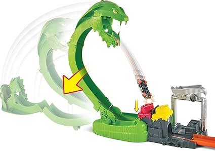 Set De Joaca Hot Wheels City Toxic Creatures Toxic Snake Strike