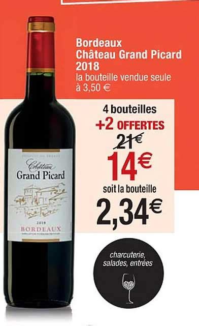 Offre Bordeaux Ch Teau Grand Picard Chez Cora