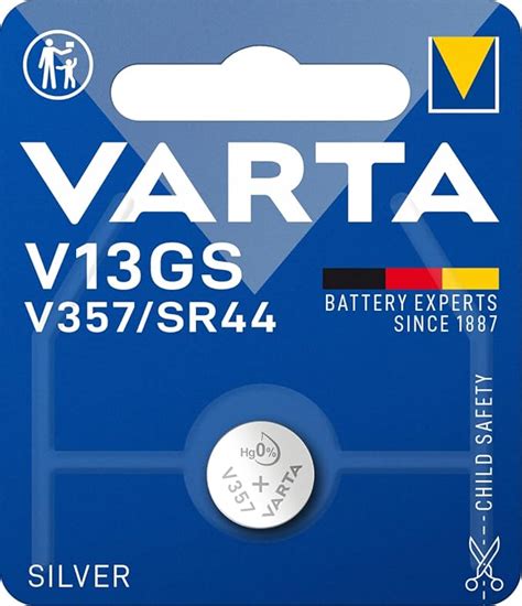 VARTA 14501357 Button Cell Battery V357 With 1 5 Volt Capacity 180