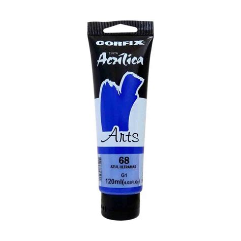 Tinta Acrilica Corfix Arts G Azul Ultramar Ml Shopee Brasil