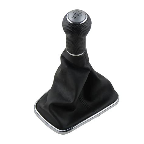 Speed Chrome Car Styling Gear Shift Knob Gaitor Boot For Volkswagen