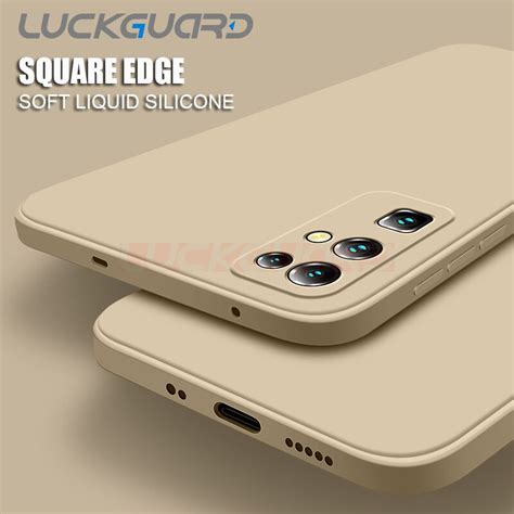 Funda cuadrada de silicona líquida Original para Huawei Honor 9 10