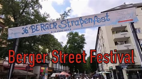 Berger Straßenfest 2023 360 Video YouTube