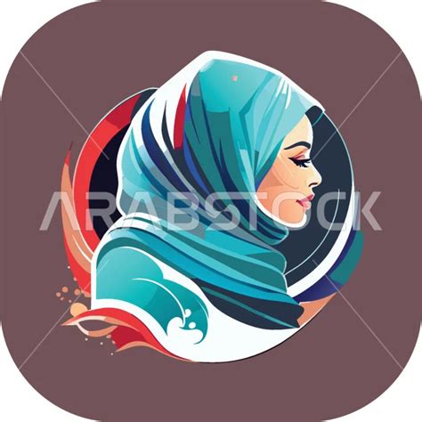 Gulf Women S Costume Vector Cartoon Character Veiled Arab Gulf Woman