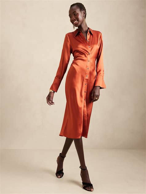 Banana Republic Silk Shirt Dress Dresses Images 2025