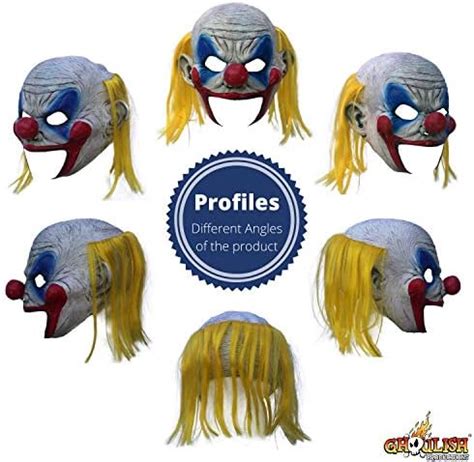 Amazon Ghoulish Adult Deluxe Clooney Clown Chinless Horror Mask