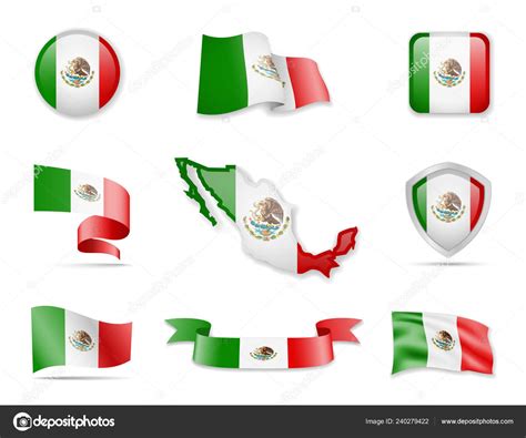 Mexican Flag Outline