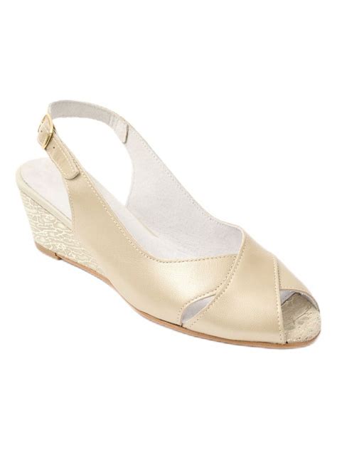 Sandales Bout Ouvert Largeur Confort Cuir Beige Kiabi Nu