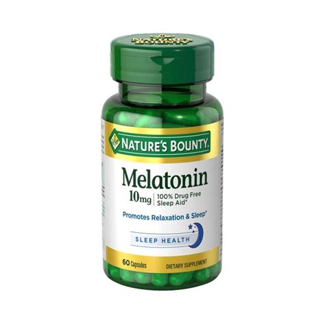 Nature S Bounty Melatonin Mg Capsulas Mundo Verde Hn