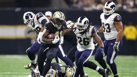 Los Angeles Rams 35 45 New Orleans Saints Rams Suffer First Loss In