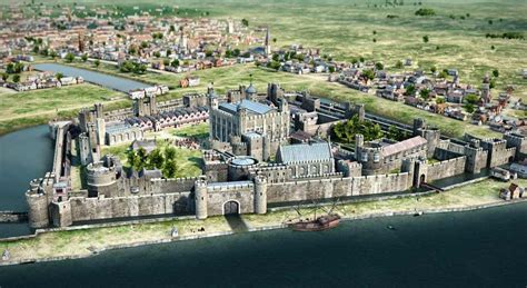 Tower Of London 16th Century 3d Scene Mozaik Digital Education And Learning London Bridge