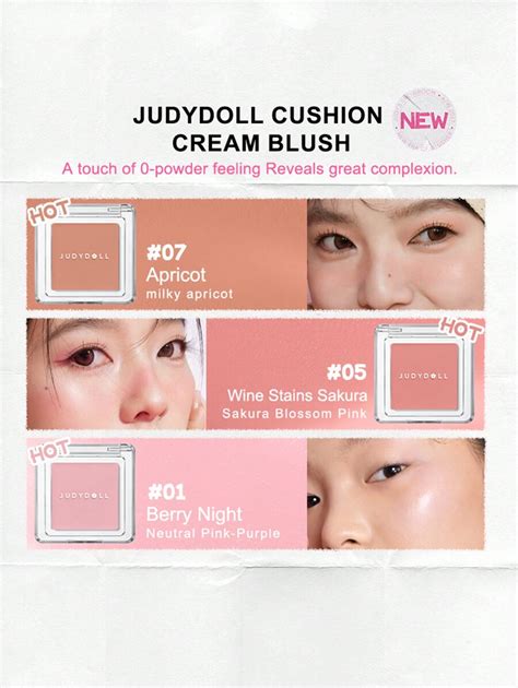 Judydoll Cream Blush Solid Color Blush Highlighter Face Contouring