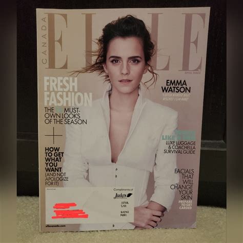 Elle Other Emma Watson Elle Magazine Poshmark