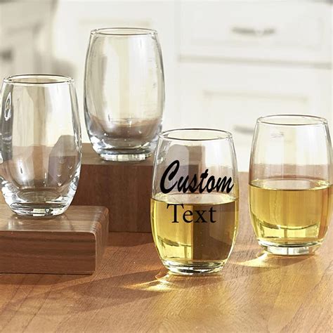 Personalized Stemless Wine Glasses Personalized Wine Glasses - Etsy