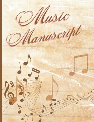 "Music Manuscript Book: 100 Pages with 12 Staves per Page, for ...